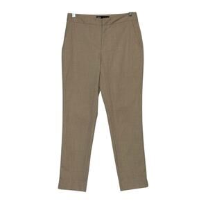 ZARA beige straight legs flat front pants size 2